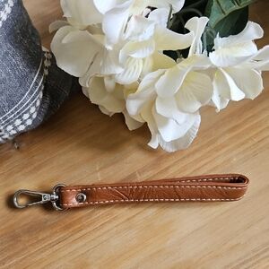 Brown Leather Wrist Strap